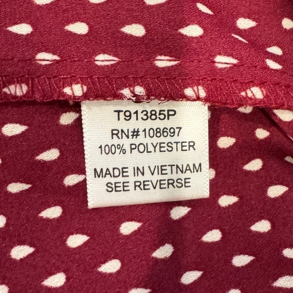 Alice Blue for Stitch Fix Red V-Neck Blouse (S) - Picture 9 of 9
